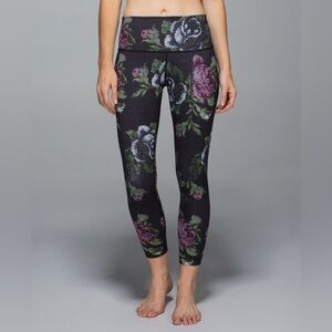 Lululemon High Times Garden Party Smooth Women's Leggings 7/8